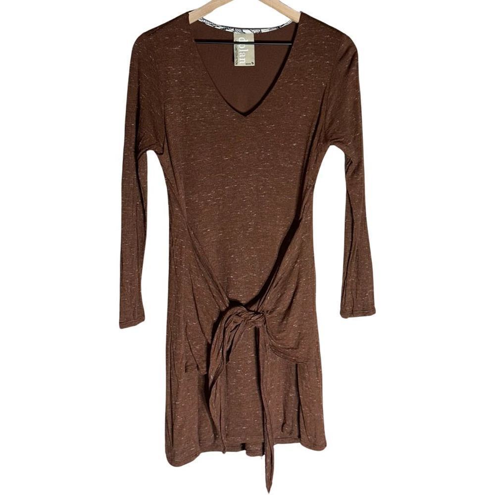 Anthropologie Dolan Left Coast Brown Long Sleeve Dress - Size M